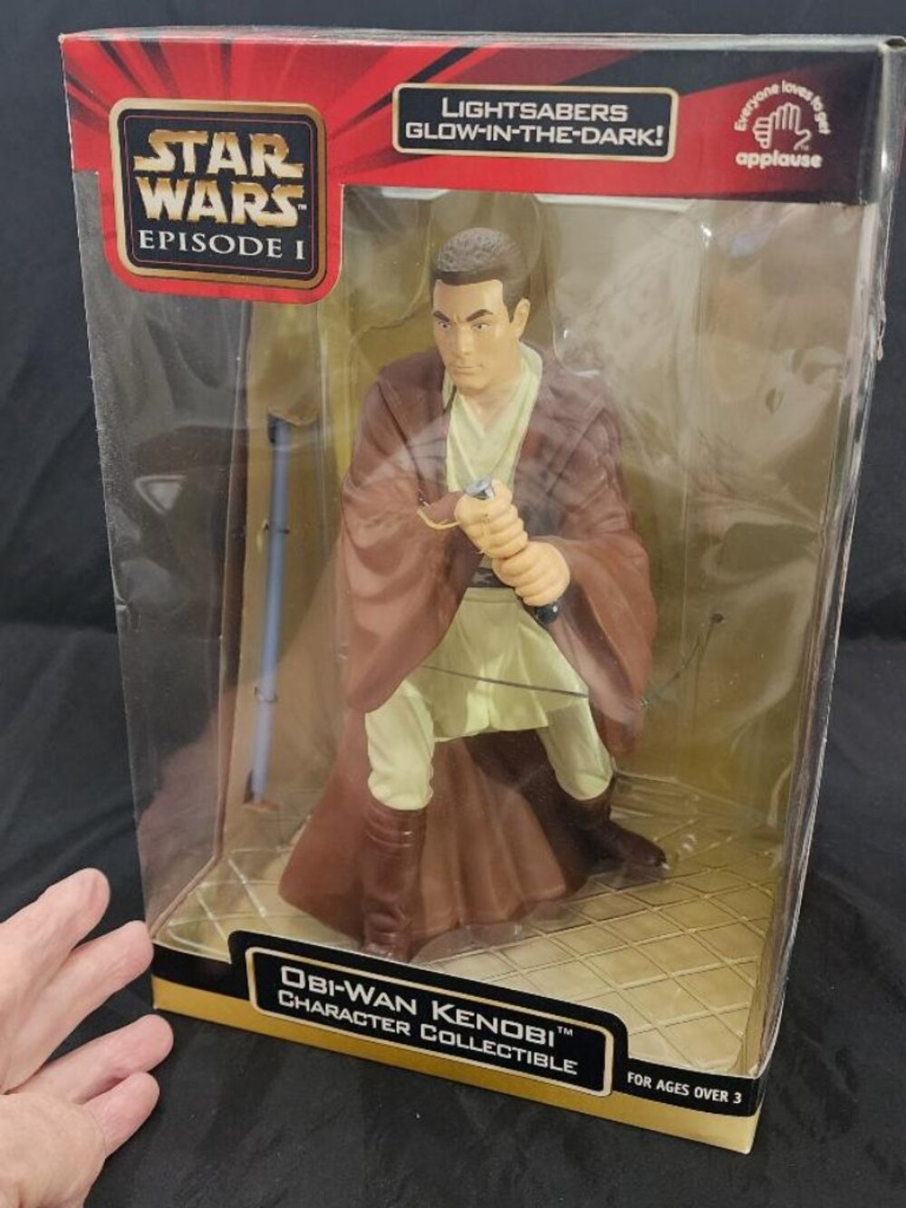 Vintage Star Wars Obi-Wan Kenobi 9” action figure NIP -EPISODE 1